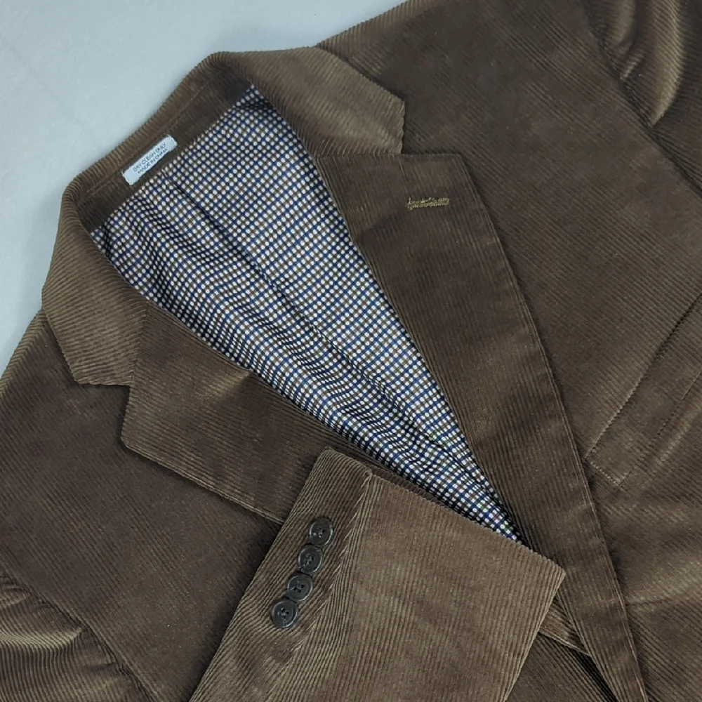 Saddlebred‎ Heritage Corduroy Mens Blazer Brown Size 44R